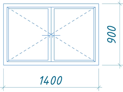Схема окна тип 4